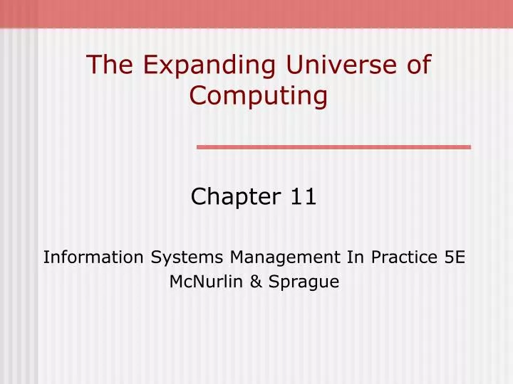 the expanding universe of computing