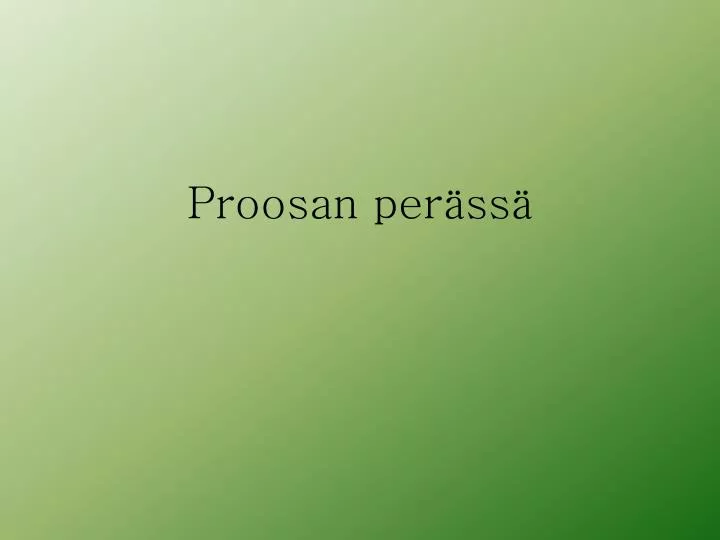 proosan per ss