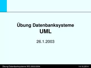 bung datenbanksysteme uml