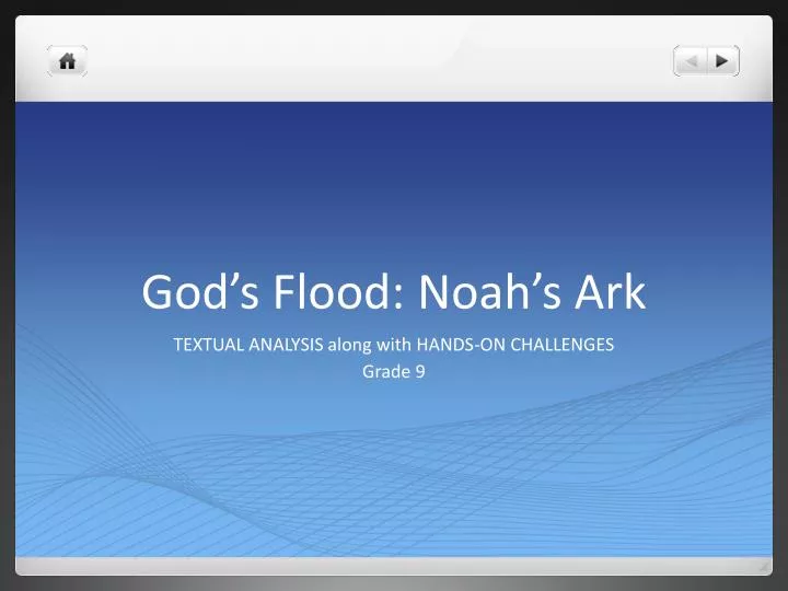 god s flood noah s ark