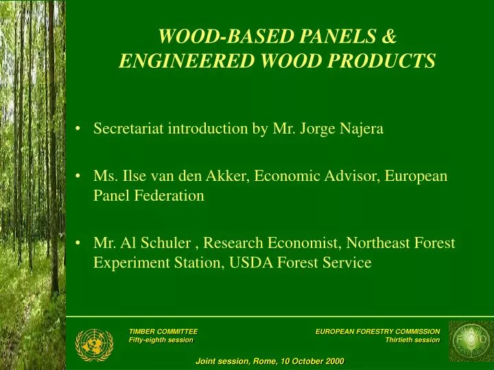 wood based panels engineered wood products