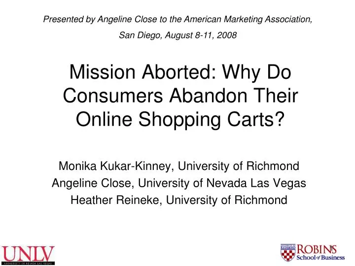 mission aborted why do consumers abandon their online shopping carts