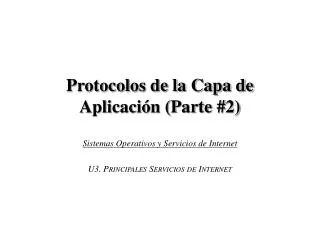 protocolos de la capa de aplicaci n parte 2