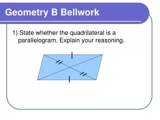 Geometry B Bellwork