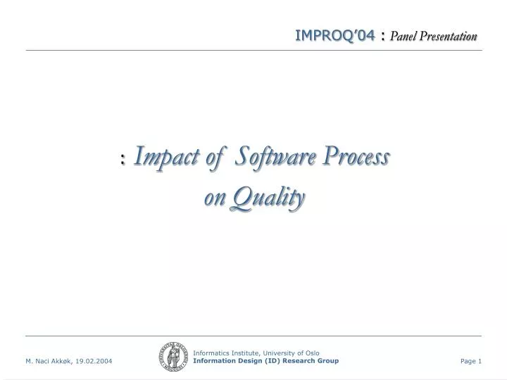 improq 04 panel presentation