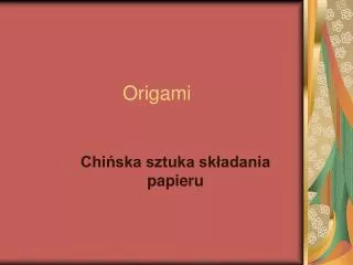origami
