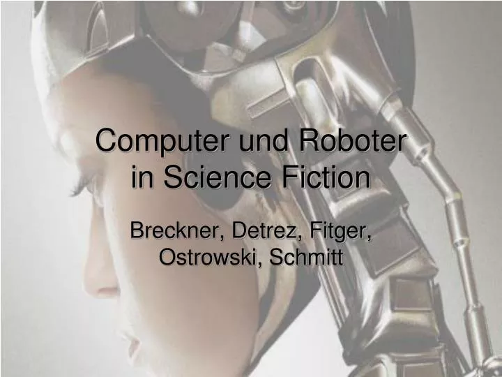 computer und roboter in science fiction