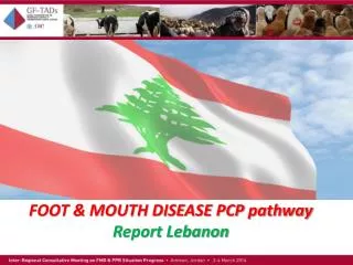 FOOT &amp; MOUTH DISEASE PCP pathway Report Lebanon