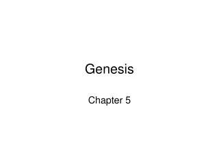 Genesis