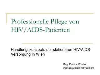 professionelle pflege von hiv aids patienten