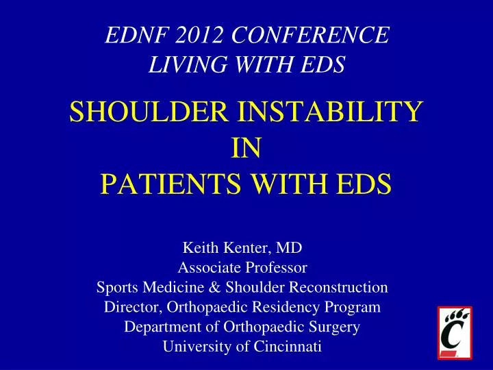 shoulder instability in patients with eds