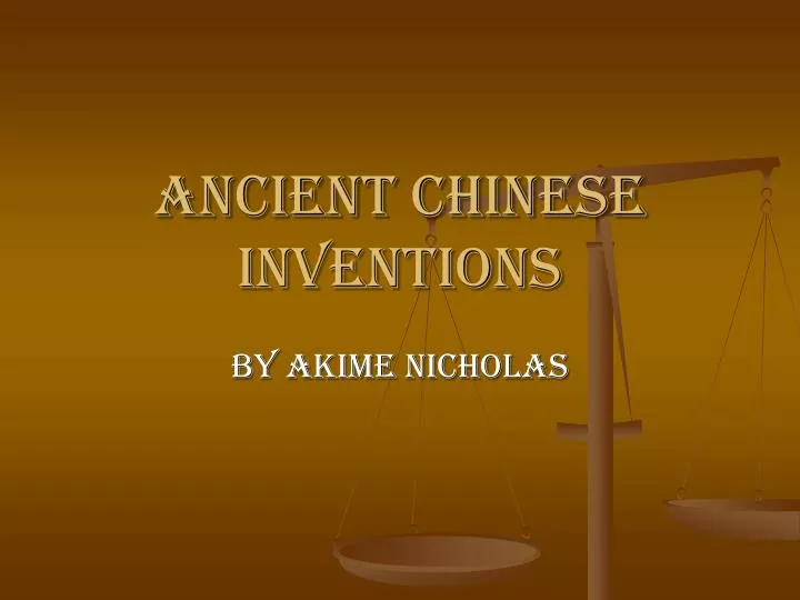 ancient chinese inventions