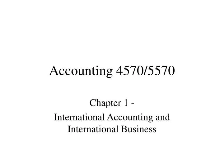 accounting 4570 5570