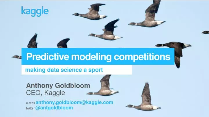 predictive modeling competitions