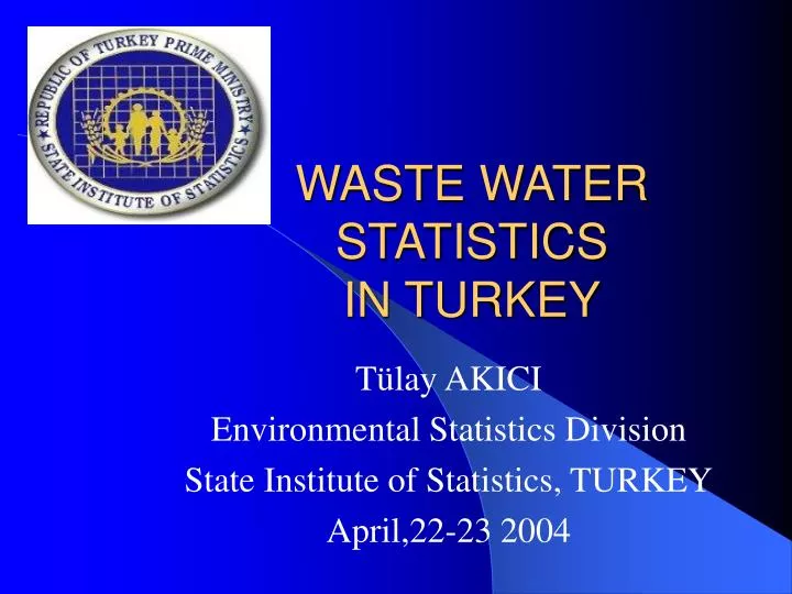 waste water statistics in turkey