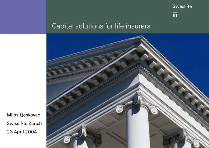 capital solutions for life insurers
