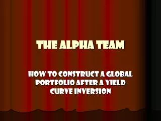 The Alpha Team