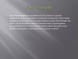 past simple