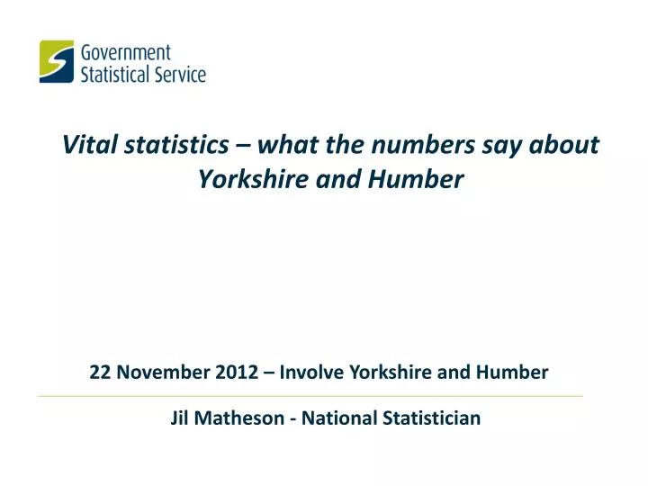 vital statistics what the numbers say about yorkshire and humber