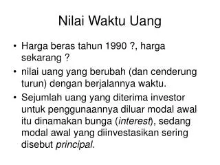 nilai waktu uang