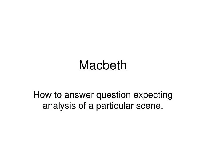 macbeth