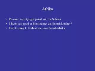 afrika