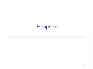 Heapsort