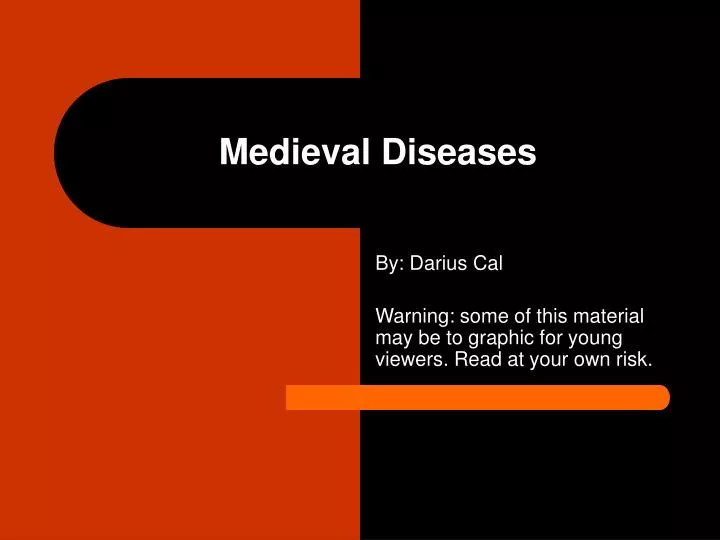 medieval diseases