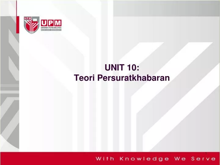 unit 10 teori persuratkhabaran