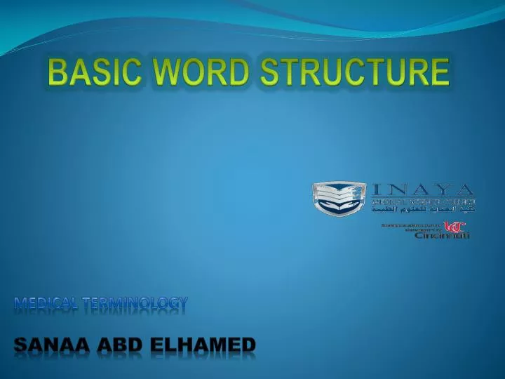 medical terminology sanaa abd elhamed