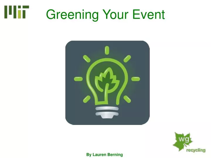 greening your event