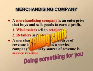 MERCHANDISING COMPANY