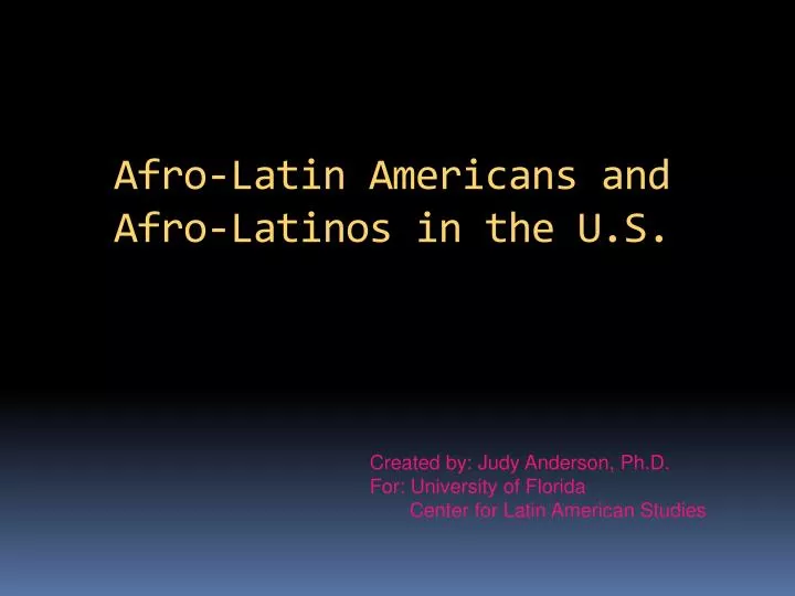 afro latin americans and afro latinos in the u s