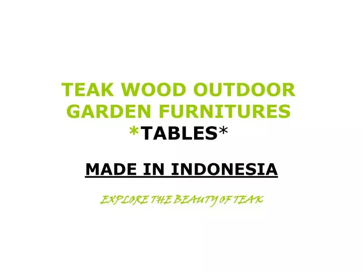 teak wood outdoor garden furnitures tables