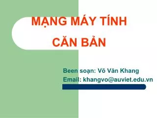 m ng m y t nh c n b n