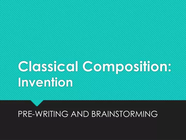 classical composition invention
