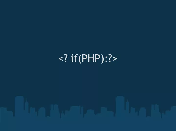 if php