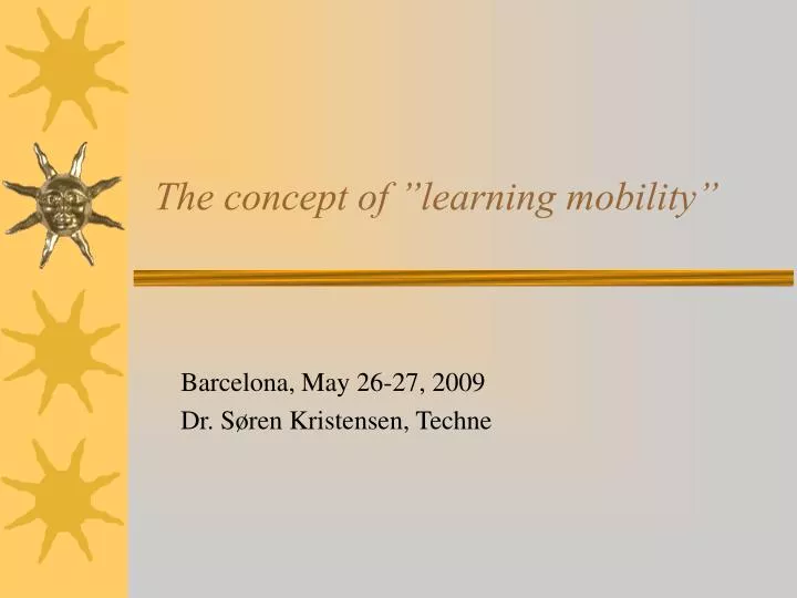 the concept of learning mobility