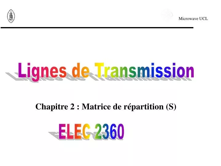 chapitre 2 matrice de r partition s