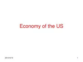 Economy of the US