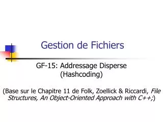 gestion de fichiers