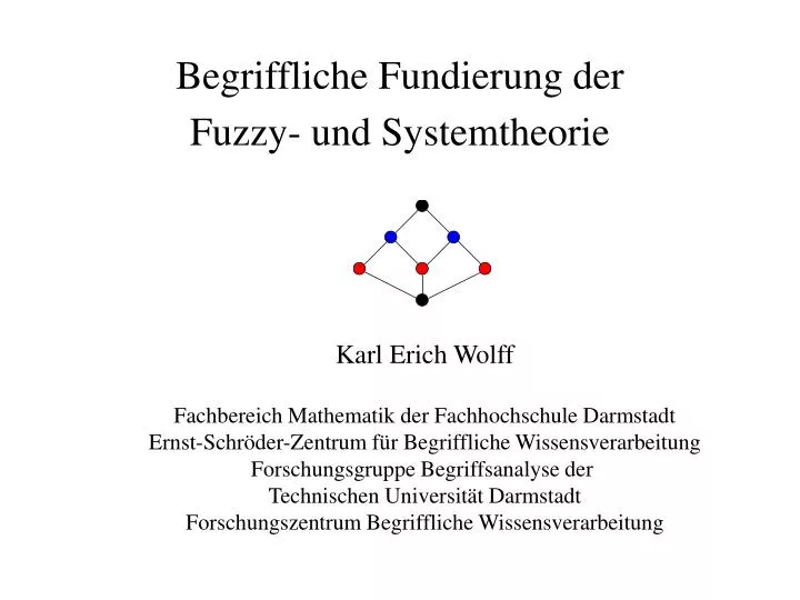 begriffliche fundierung der fuzzy und systemtheorie