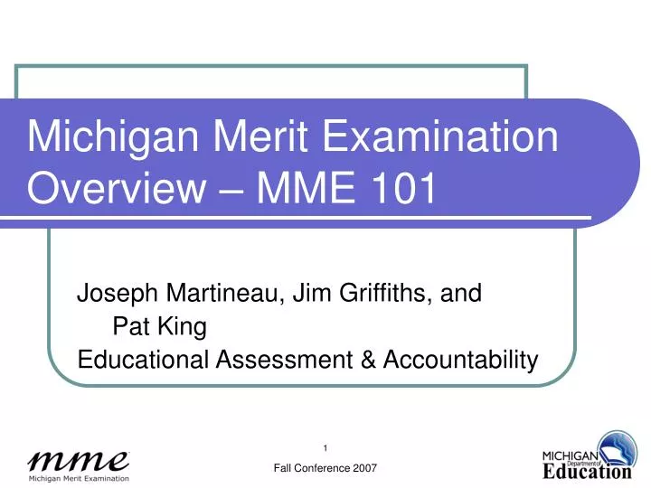 michigan merit examination overview mme 101