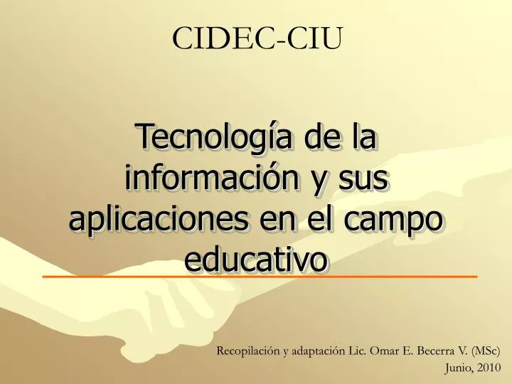 tecnolog a de la informaci n y sus aplicaciones en el campo educativo