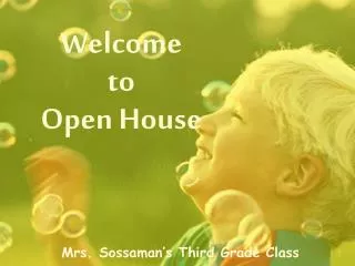 Welcome to Open House