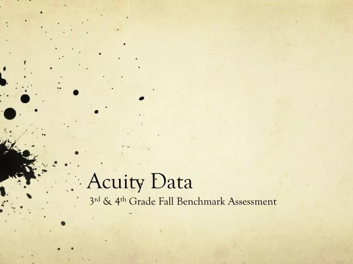 acuity data