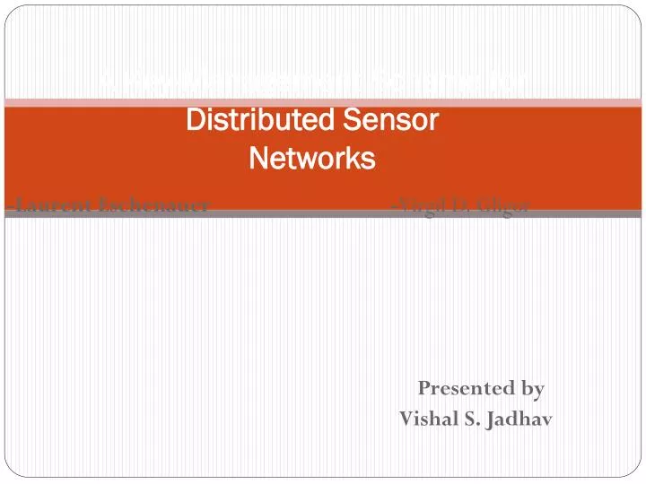 a key management scheme for distributed sensor networks
