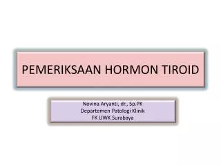 pemeriksaan hormon tiroid