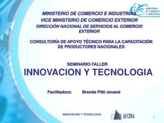 seminario taller innovacion y tecnologia