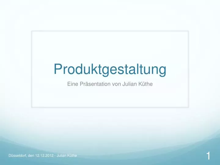 produktgestaltung